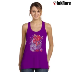 Women’s 90s Chicago Bulls Mascot Graphic Tank Top in purple | Lightweight, Movement-Friendly