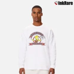 Men’s 90s Clemson Tigers Bart Simpson Football Long-Sleeve Shirt in white | Sleek, Lightweight, Year-Round Wear