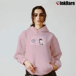 Women’s 90s Colorado Rockies Snoopy Peanuts MLB Baseball Cozy Hoodie in light pink | Warm, Structured, Stylish