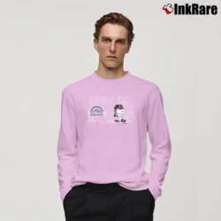 Men’s 90s Colorado Rockies Snoopy Peanuts MLB Baseball Long-Sleeve Shirt in light pink | Sleek, Lightweight, Year-Round Wear