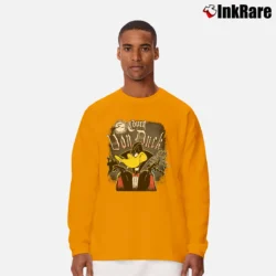 Men’s 90s Daffy Duck Dracula Vampire Halloween Looney Tunes Long-Sleeve Shirt in orange | Sleek, Lightweight, Year-Round Wear