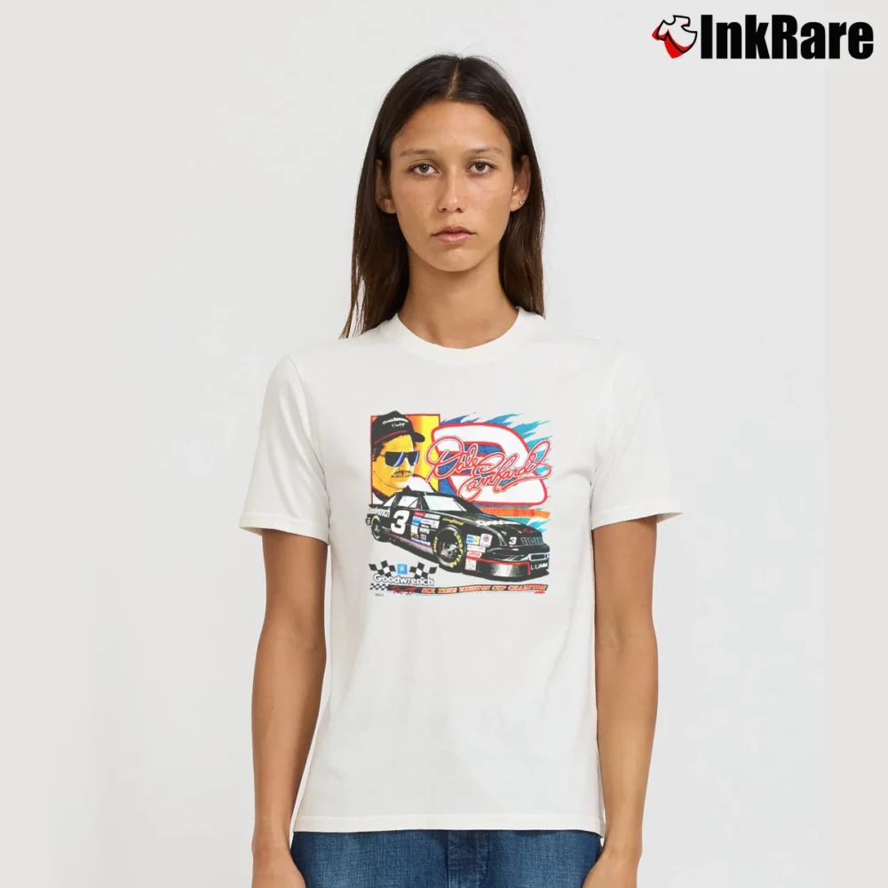 Women’s 90s Dale Earnhardt T-Shirt in white | Soft, Flattering Fit
