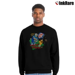 Men’s 90s Dan Marino Miami Dolphins Looney Tunes Crewneck Sweatshirt in black | Cozy Fabric, Clean Style