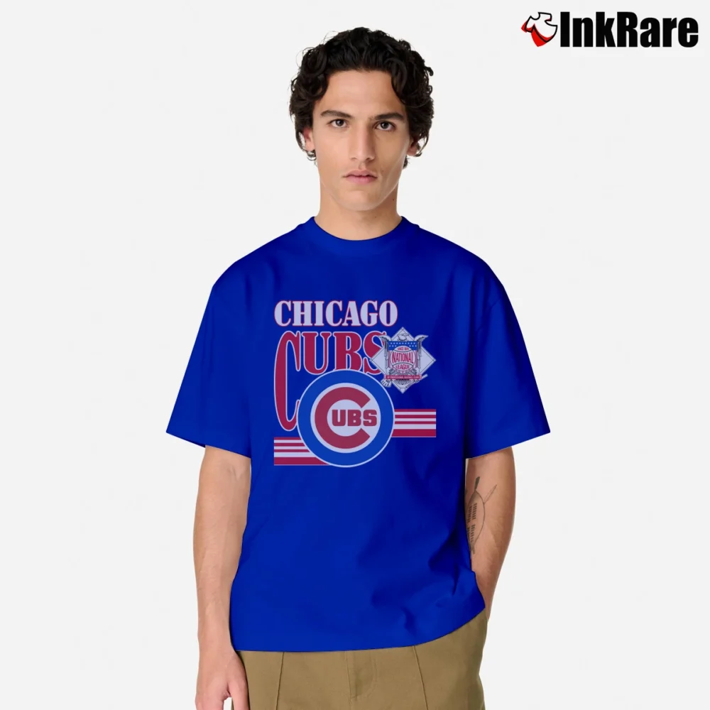 Men’s 90s Deadstock Chicago Cubs Logo Classic T-Shirt in royal blue | Soft, Breathable Everyday Wear