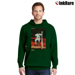 Men’s 90s Detroit Tigers Big Daddy Cecil Fielder Pullover Hoodie in forest green | Cozy, Durable, Modern Fit