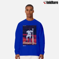 Men’s 90s Detroit Tigers Big Daddy Cecil Fielder Long-Sleeve Shirt in royal blue | Sleek, Lightweight, Year-Round Wear
