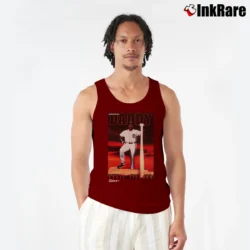 Men’s 90s Detroit Tigers Big Daddy Cecil Fielder Tank Top in maroon | Breathable, Active-Friendly Design