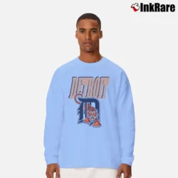Men’s 90s Detroit Tigers Retro MLB Graphic Long-Sleeve Shirt in light blue | Sleek, Lightweight, Year-Round Wear