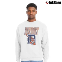 Men’s 90s Detroit Tigers Retro MLB Graphic Crewneck Sweatshirt in white | Cozy Fabric, Clean Style