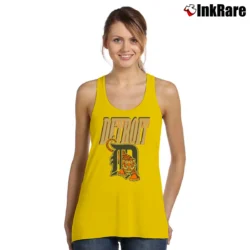 Women’s 90s Detroit Tigers Retro MLB Graphic Tank Top in yellow | Lightweight, Movement-Friendly