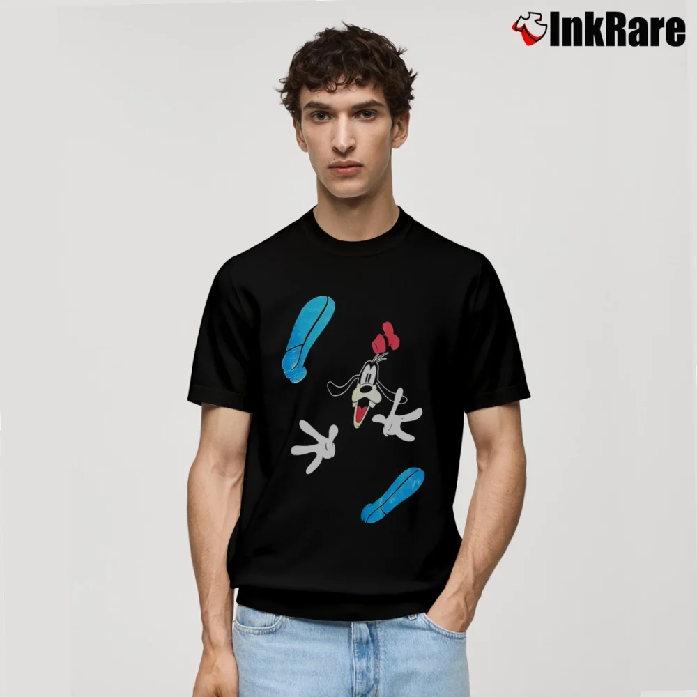 Men’s 90s Disney Goofy Mickey Mouse Promo Classic T-Shirt in black | Soft, Breathable Everyday Wear