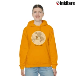 Women’s 90s Disney Mickey Mouse Discover Its A Small World Cozy Hoodie in orange | Warm, Structured, Stylish