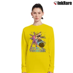 Women’s 90s Disney Space Mountain Mickey Mouse Promo Long-Sleeve Top in yellow | Sleek, Versatile, All-Season