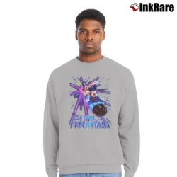 Men’s 90s Disney Space Mountain Mickey Mouse Promo Crewneck Sweatshirt in sport grey | Cozy Fabric, Clean Style