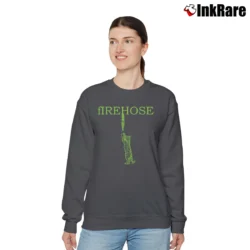 Women’s 90s Firehose Cat Band Rock Tour Relaxed Sweatshirt in charcoal | Soft, Laid-Back Vibe