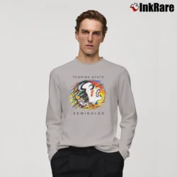 Men’s 90s FSU Osceola Mascot Florida State Seminoles College Long-Sleeve Shirt in sport grey | Sleek, Lightweight, Year-Round Wear