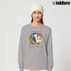 Women’s 90s FSU Osceola Mascot Florida State Seminoles College Long-Sleeve Top in sport grey | Sleek, Versatile, All-Season