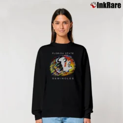 Women’s 90s FSU Osceola Mascot Florida State Seminoles College Relaxed Sweatshirt in black | Soft, Laid-Back Vibe