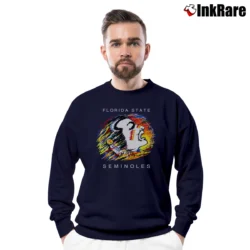 Men’s 90s FSU Osceola Mascot Florida State Seminoles College Crewneck Sweatshirt in navy | Cozy Fabric, Clean Style