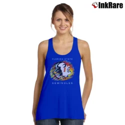 Women’s 90s FSU Osceola Mascot Florida State Seminoles College Tank Top in royal blue | Lightweight, Movement-Friendly
