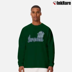 Men’s 90s Georgetown Hoyas Jack Bulldog Mascot Long-Sleeve Shirt in forest green | Sleek, Lightweight, Year-Round Wear