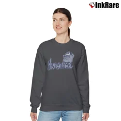 Women’s 90s Georgetown Hoyas Jack Bulldog Mascot Relaxed Sweatshirt in charcoal | Soft, Laid-Back Vibe