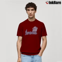 Men’s 90s Georgetown Hoyas Jack Bulldog Mascot Classic T-Shirt in maroon | Soft, Breathable Everyday Wear