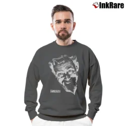 Men’s 90s Ghoulardi WJW TV Graphic Crewneck Sweatshirt in charcoal | Cozy Fabric, Clean Style
