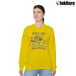 Women’s 90s Got Ya Pokemon Gotta Catch Em All Nintendo Relaxed Sweatshirt in yellow | Soft, Laid-Back Vibe