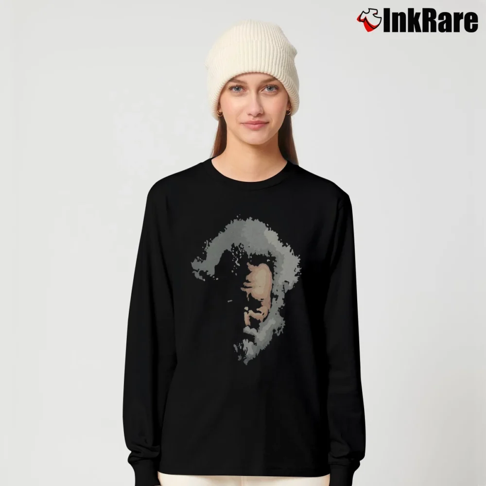 Women’s 90s Grateful Dead Jerry Garcia Vintage Music Band Long-Sleeve Top in black | Sleek, Versatile, All-Season