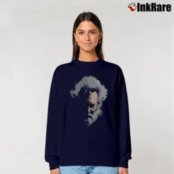 Women’s 90s Grateful Dead Jerry Garcia Vintage Music Band Relaxed Sweatshirt in navy | Soft, Laid-Back Vibe