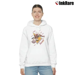 Women’s 90s Harvard Crimson Looney Tunes Taz Cozy Hoodie in white | Warm, Structured, Stylish
