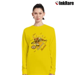 Women’s 90s Harvard Crimson Looney Tunes Taz Long-Sleeve Top in yellow | Sleek, Versatile, All-Season
