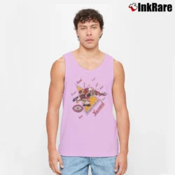 Men’s 90s Harvard Crimson Looney Tunes Taz Tank Top in light pink | Breathable, Active-Friendly Design