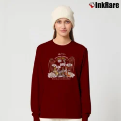 Women’s 90s Heaven's Welcoming Committee Cat Lover Classic Long-Sleeve Top in maroon | Sleek, Versatile, All-Season