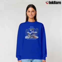 Women’s 90s Heaven's Welcoming Committee Cat Lover Classic Relaxed Sweatshirt in royal blue | Soft, Laid-Back Vibe