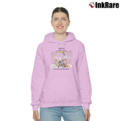 Women’s 90s Heaven's Welcoming Committee Cat Lover Cozy Hoodie in light pink | Warm, Structured, Stylish