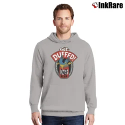 Men’s 90s Homer Simpson Duff Beer Gets Duffed The Simpsons Pullover Hoodie in sport grey | Cozy, Durable, Modern Fit