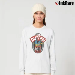 Women’s 90s Homer Simpson Duff Beer Gets Duffed The Simpsons Long-Sleeve Top in white | Sleek, Versatile, All-Season