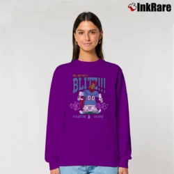 Women’s 90s Houston Oilers Foghorn Leghorn Looney Tunes Relaxed Sweatshirt in purple | Soft, Laid-Back Vibe