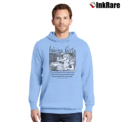 Men’s 90s Indigo Girls Folk Rock Featuring Alice In Wonderland Graphics Pullover Hoodie in light blue | Cozy, Durable, Modern Fit