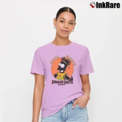 Women’s 90s Irie Bart The Simpsons Dreadlock Rasta Barbados Signature T-Shirt in light pink | Soft, Flattering Fit