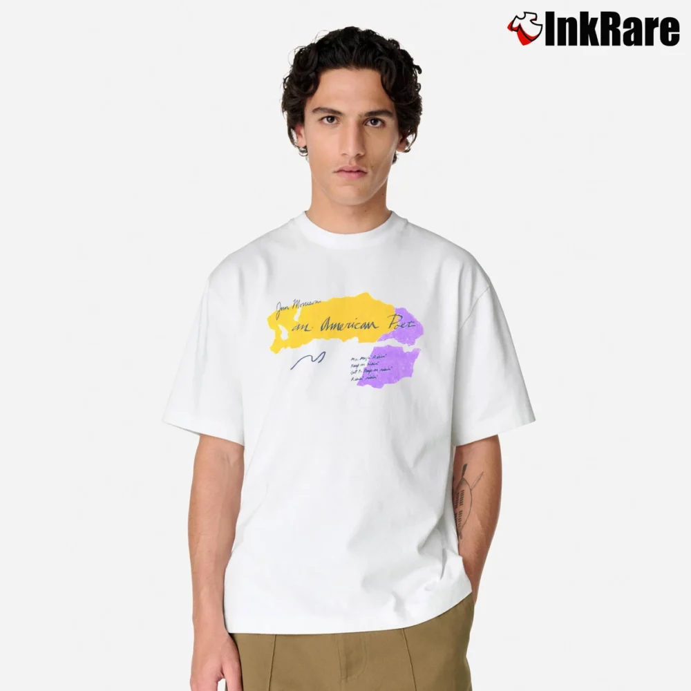 Men’s 90s Jim Morrison The Doors Andy Warhol Velvet Underground Hippie Woodstock Classic T-Shirt in white | Soft, Breathable Everyday Wear