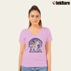 Women’s 90s Kentucky Wildcats Looney Tunes V-Neck Tee in light pink | Chic Neckline, Soft Texture