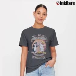 Women’s 90s Looney Tunes You're About To Exceed The Limitation Of Your Medication Sylvester Foghorn Leghorn Signature T-Shirt in charcoal | Soft, Flattering Fit