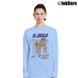 Women’s 90s LSU Tigers Basketball Graphic Long-Sleeve Top in light blue | Sleek, Versatile, All-Season