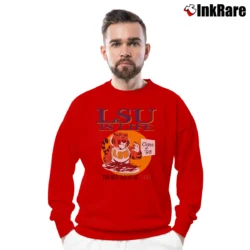 Men’s 90s LSU Tigers Class Of 1998 Crewneck Sweatshirt in red | Cozy Fabric, Clean Style