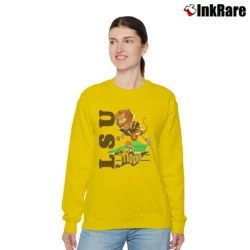 Women’s 90s LSU Tigers College Relaxed Sweatshirt in yellow | Soft, Laid-Back Vibe