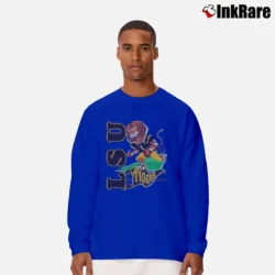 Men’s 90s LSU Tigers Louisiana State University Long-Sleeve Shirt in royal blue | Sleek, Lightweight, Year-Round Wear