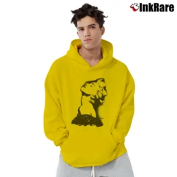 Men’s 90s Madonna Deadstock Graphic Pullover Hoodie in yellow | Cozy, Durable, Modern Fit